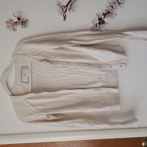 🔵AE cable-knit fitted cardigan